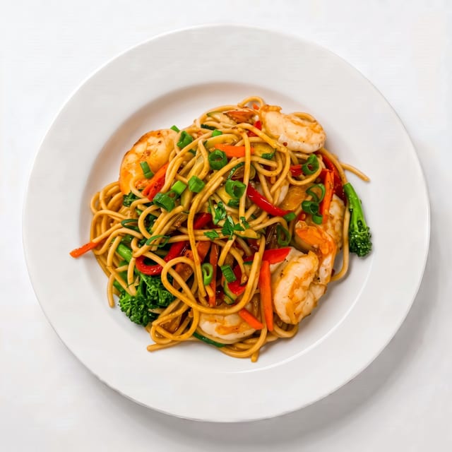 Sesame Ginger Shrimp Pasta.
