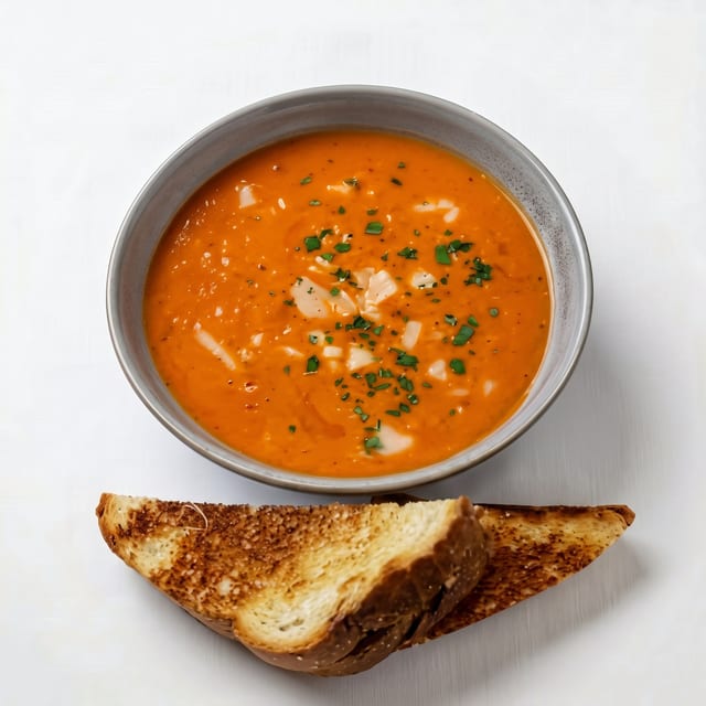 Tomato Basil Soup & Grilled Cheese.