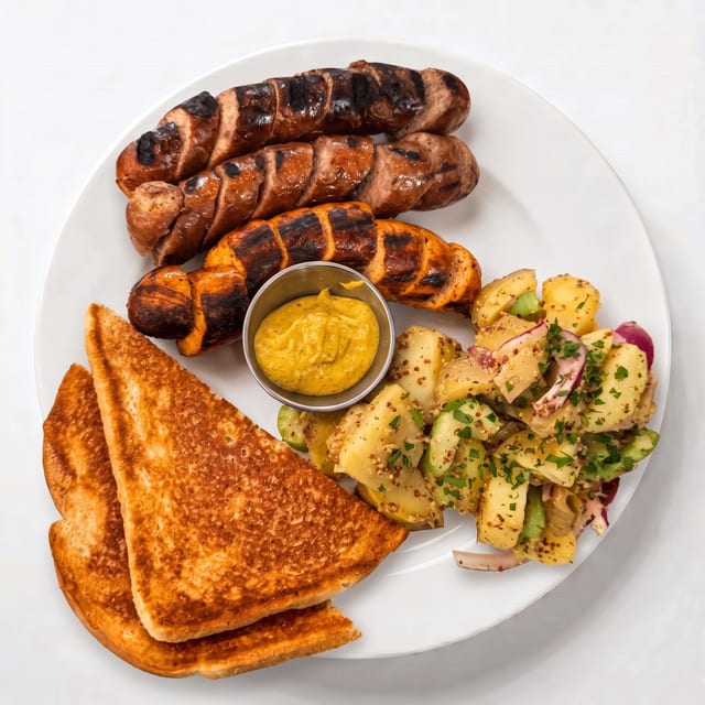 House-Made German Sausage Platter.